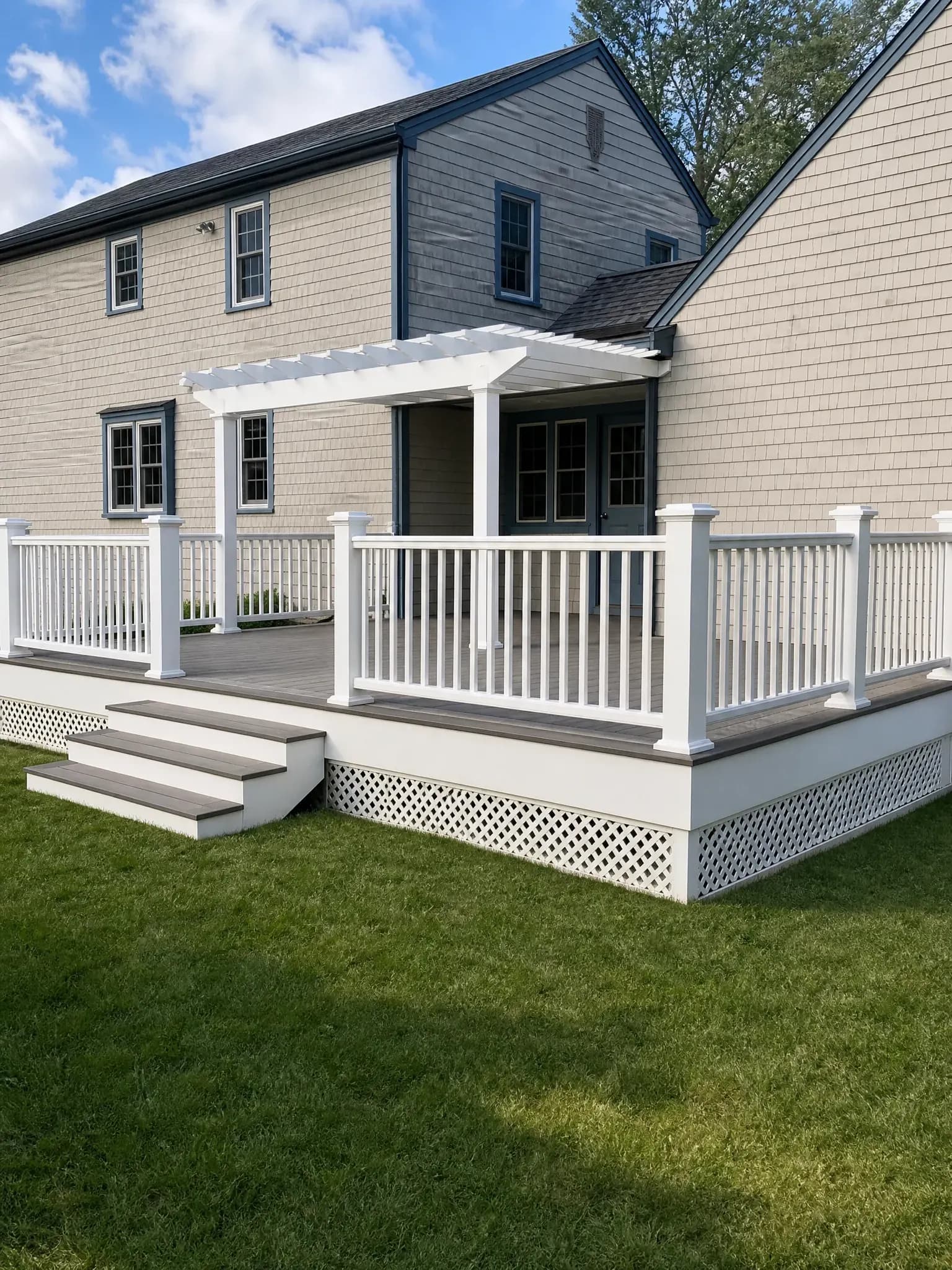 Custom Composite & Wood Decking by JPA Construction contractor in Cape Cod, MA