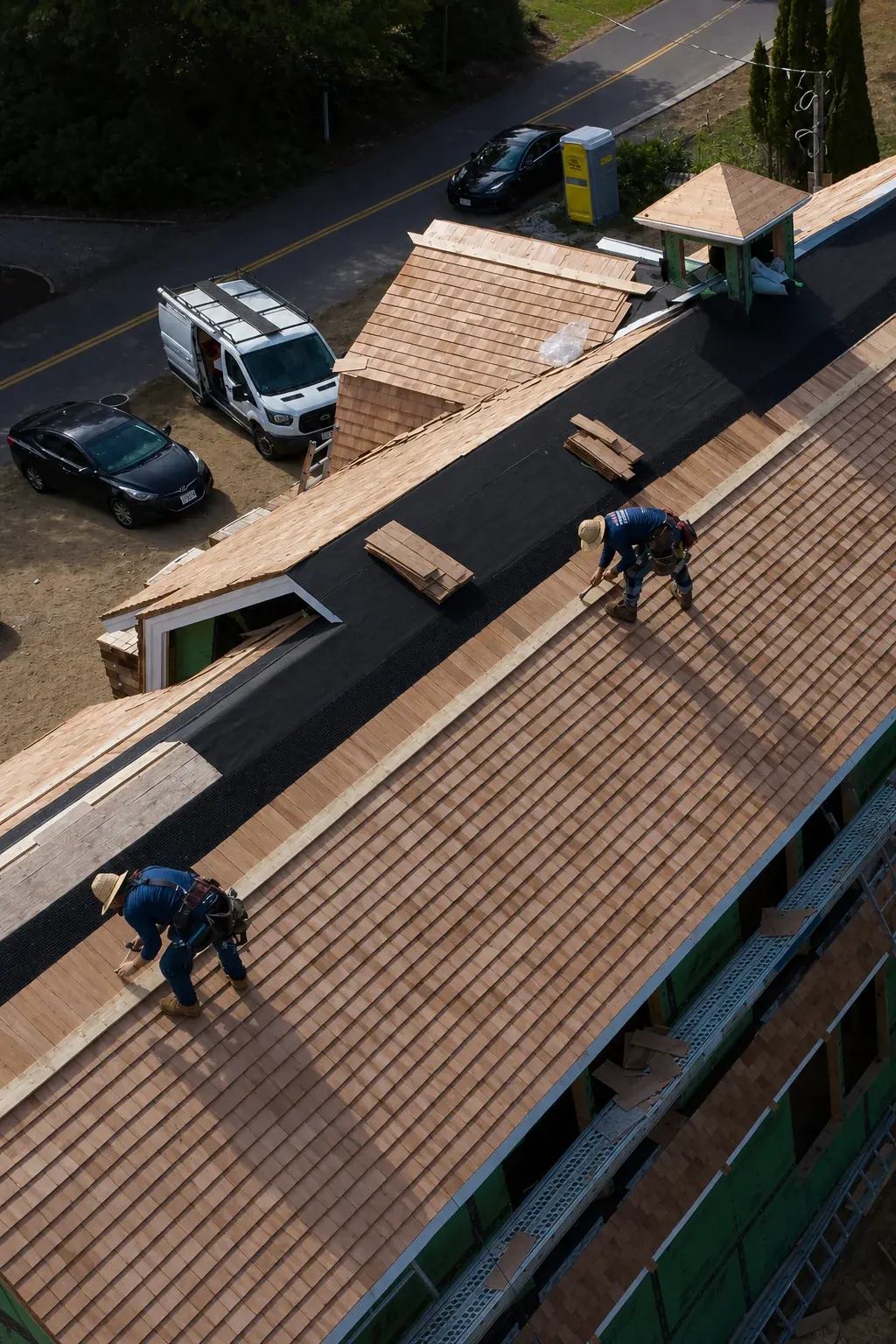 JPA Construction contractor crew on jobsite in Cape Cod, MA