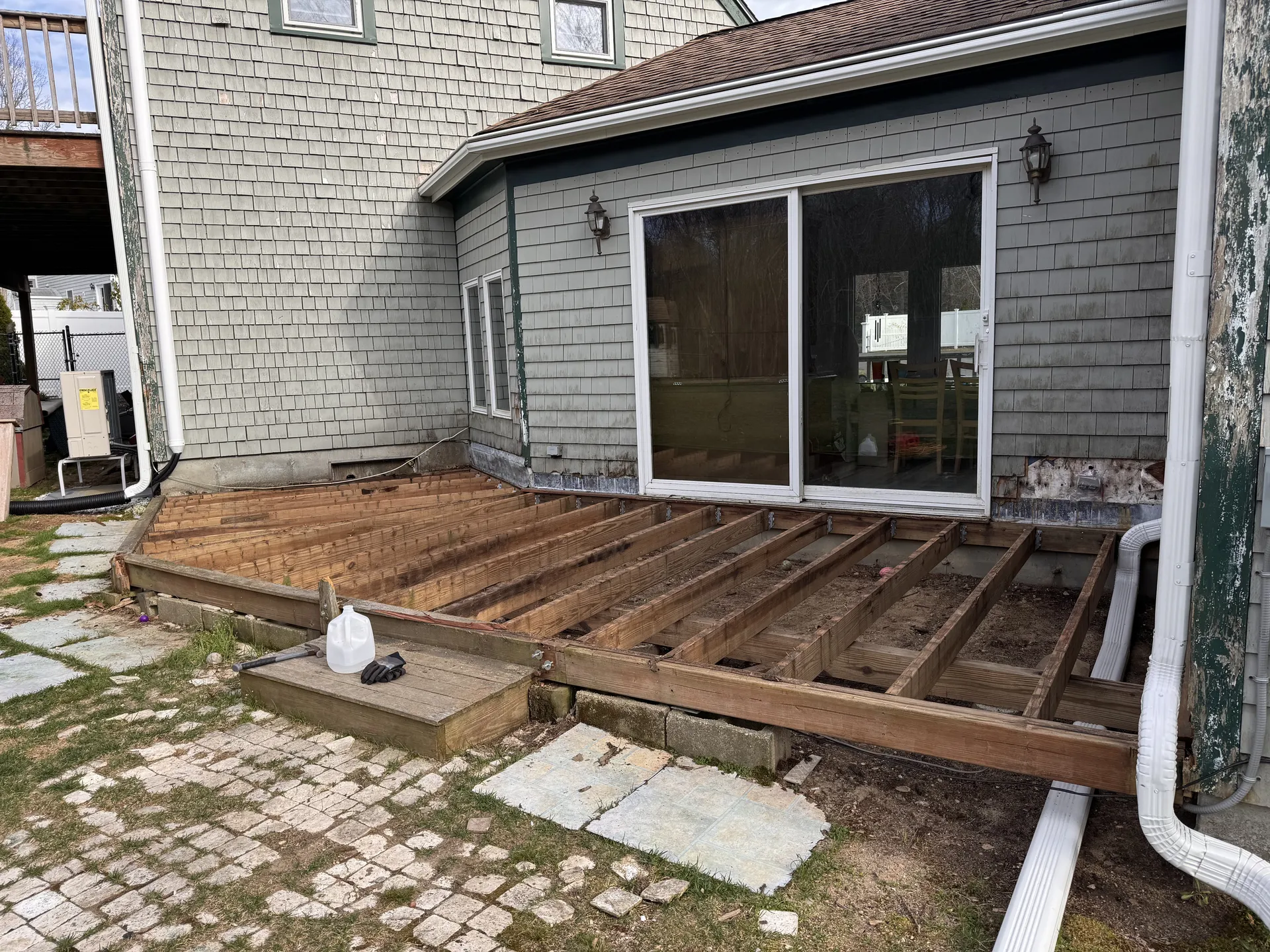 Deck & Siding Transformation before