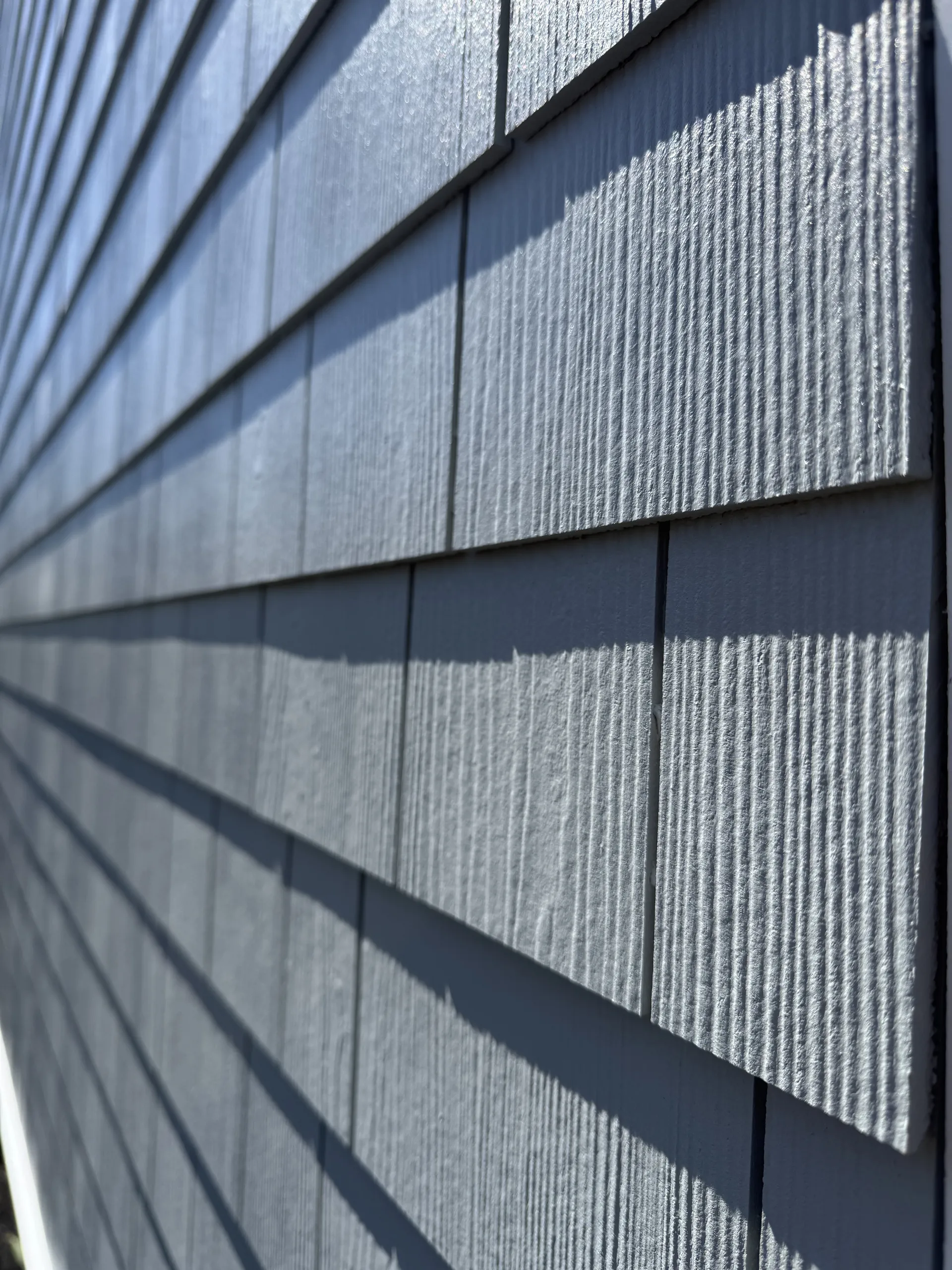 Siding materials texture and detail showcase