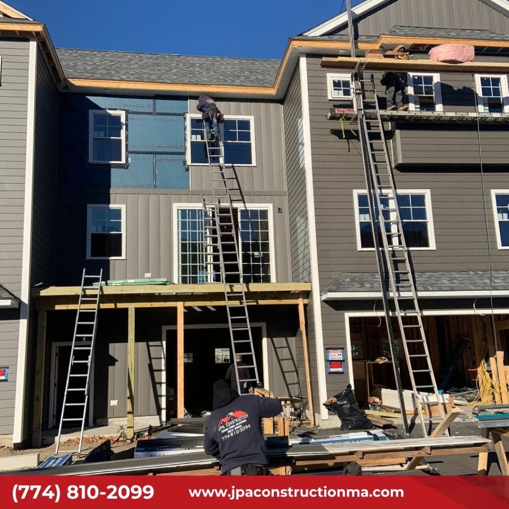 JPA Construction crew performing siding and exterior work